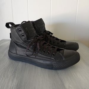 Converse All Star Chuck Taylor Guard Black High Tops Mens Size 7 Women's Size 9